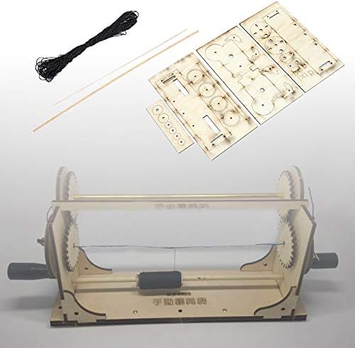 YOUTTOODIY Hobby Wooden Standing Rigging Model Ship Tools Ropewalk Scale Rope Making Kit