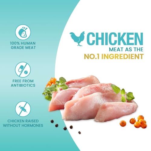Image of Jerhigh Chicken Dog Treats, Human Grade High Protein Chicken, Fully Digestible Healthy Snack & Training Treat, Free from by-Products & Gluten, Carrot 70gm (18 X 70g) Sold by DogsNCats