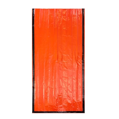 SUNGOOYUE Bolsa de Dormir de Emergencia, Reflectora Térmica, Rompevientos, Ligera y Compacta para Supervivencia con Silbato, para Camping y Excursionismo