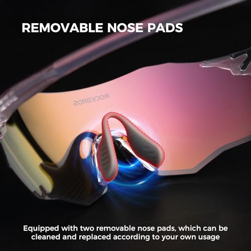 Gafas de sol iridiscentes para ciclismo running y MTB con protección UV400 4