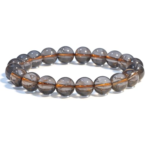 Image of ANAYA AGATE Healing Crystal Bracelet for Women and Men - 8mm Round Beaded Bracelet for Men and Women - Unisex Stretchy Gemstone Bracelet for Healing and Protection