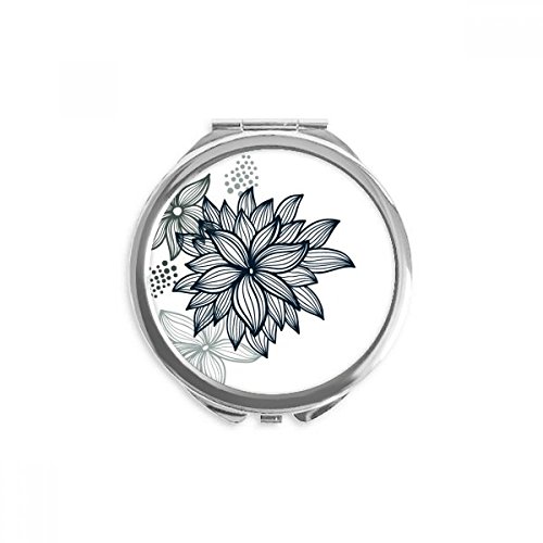 Espejo de mano de bolsillo floral y colorido, el detalle artístico ideal para regalar