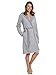 Price comparison product image Schiesser Women's Bathrobe, 95 cm, Grey (Light Grey 204), L
