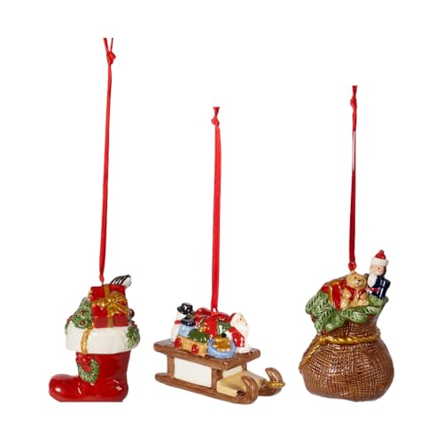 Villeroy und Boch Nostalgic Ornaments Ornamente-Set Geschenke 3tlg.,...