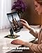 Lamicall Rotating Tablet Stand for Desk - [Fully Adjustable][Foldable & Portable] iPad Stand with Heavy-Duty Base, Tablet Holder Gifts for 4.7-13