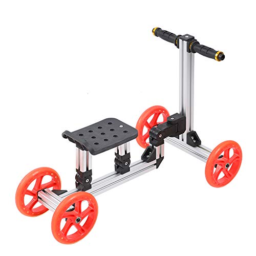 Sporting Goods Scooter infantil livremente montável prata quatro rodas grande bloco deslizante para