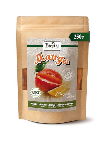 Biojoy Mango deshidratado Ecológico (250 g), sin azúcar añadido y sin azufre