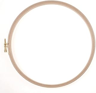 Elbesee 30 cm x 20mm deep Wood Hoop 12" x 3/4", Brown, 31.5 x 2 x 2 cm