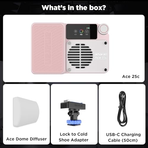 Image of Amaran Ace 25c RGBWW LED Video Light Pocket Creator Light