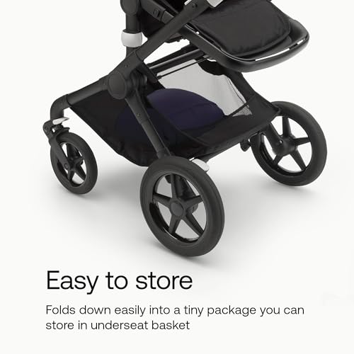 Image of Bugaboo Footmuff - All-Season Stroller Accessory Weatherproof Climate Control Removable and Reflective (Deep Indigo) | Essential pram accessory for every season, deep indigo