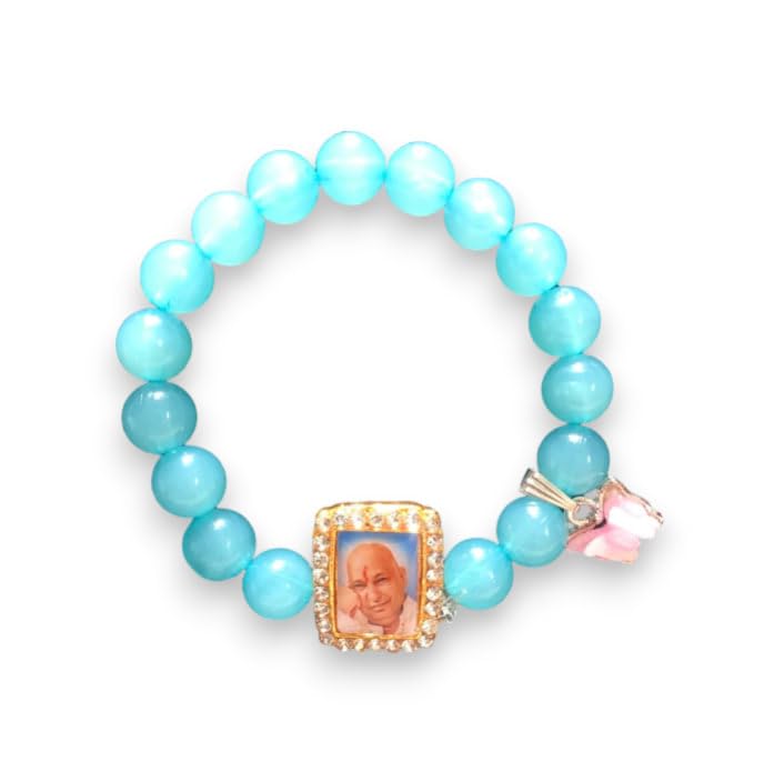 Guruji Swaroop Braclet of Blue Pearl with Butterfly Charm | Pack of 1 | *** Summer Collection *** (B0CZYK8ZDK) Amazon Price History, Amazon Price Tracker