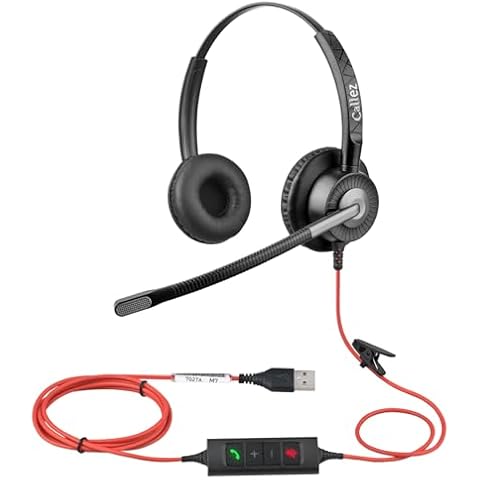 Callez USB Headset with Noise Cancelling Cover