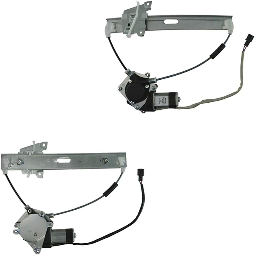 Power Car Window Regulator with Motor Rear Pair of 2 SUV L6KAMP20201222TF1777 8L8Z7827001A 13500183L 13500182R 13550256L ZZCA72560 13550255R 8L8Z7827000A, Easy to Install，Free Return