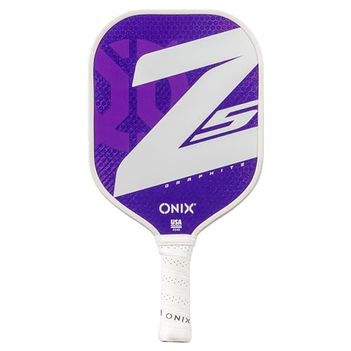 Onix Z5 Graphite Carbon Fiber Pickleball Paddle with Cushion Comfort Grip for Enhanced Control Power and Comfortable All-Day Performance