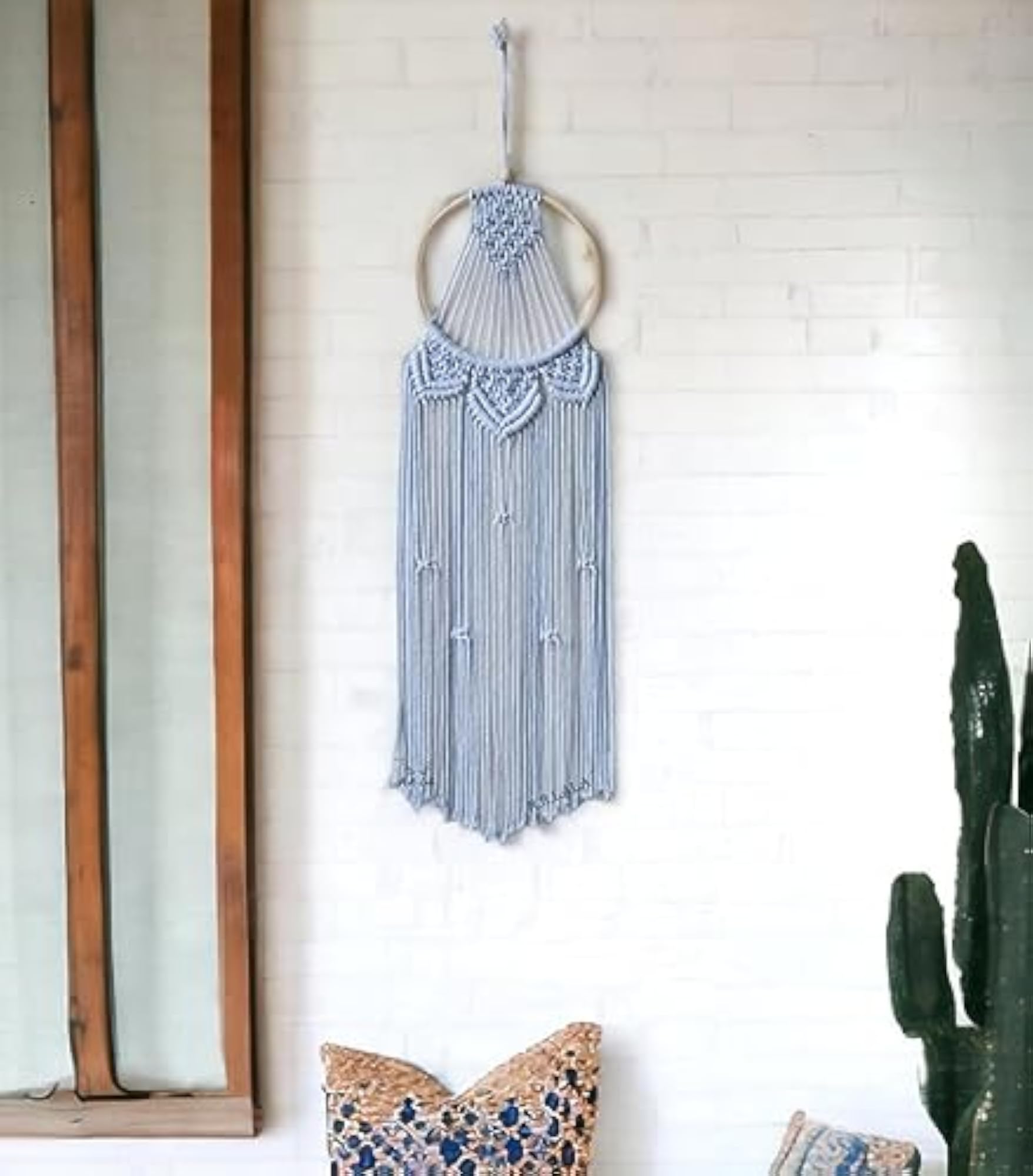 Macrame Dream Catcher, Boho Macrame Home Decor