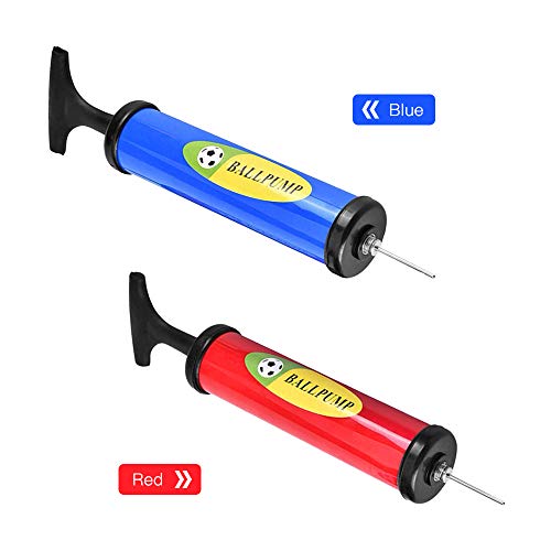 KKmoon Bomba de ar de futebol de futebol de plástico 6 pol. Bola inflável Bomba de ar manual Mini bo
