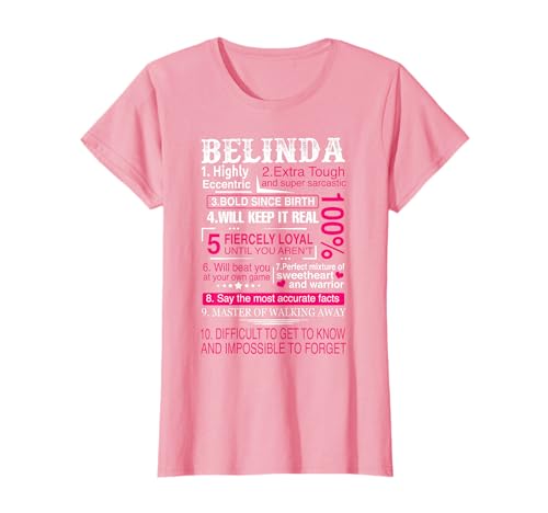 Ten Facts About Women Name Is Belinda Gift First Name T-Shirt