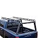 Black Horse Heavy Duty Ladder Rack Over Cab System 5.5' Bed Black Powder Coated Compatible with All 3/4-ton Trucks with 5.5ft to 5.7ft Bed Length Not Compatible with tonneau covers-CSFRHD55B