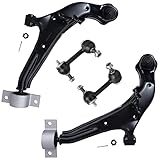 Detroit Axle - Front Lower Control Arms for 2000-2003 Nissan Maxima INFINITI I30, 2002-2004 INFINITI I35, 2 Lower Control Arms w/Ball Joints, 2 Sway Bar Links Replacement