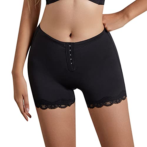 Shffuw Fajas Reductoras Bandas Antirozaduras Muslos Mujer Body De Cuerpo Completo Moldeadora Glúteos Malla Entrenador Cintura Bragas Antirozaduras Mujer Black XXL