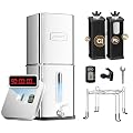 Purewell Square 2.25G Chlorine-Free Gravity Water Filter System with Water Level Window & Smart Timer, 3-Stage Filtration, Certified to Reduce Lead, Mercury, and Chlorine, SQ-2.25G