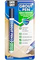 Grout Pen Dark Grey Tile Grout Paint Marker: Waterproof Tile Grout Paint Pen Colorant, Grout Shine Touch Up & Renew - Dark Grey, Narrow 5mm Tip (7mL)