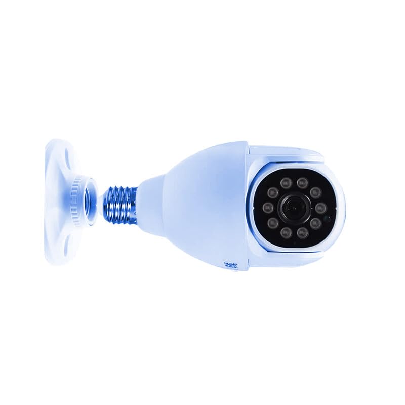 LIONBOLT Wi-Fi Bulb Shape Outdoor 360° Smart Home Security CCTV Camera. This wireless ensures comprehensive surveillance with 1080P resolution, and a motion sensor LED for enhanced detection-image-10