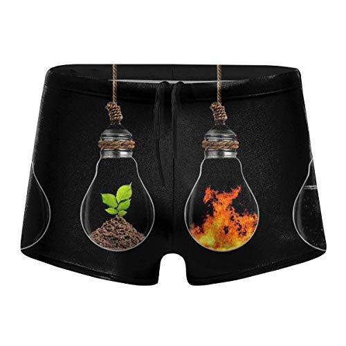 Preisvergleich Produktbild Ahdyr Herren Badebekleidung Badehose Verschiedene Glühbirnen Boxer Brief Quick Dry Badeanzüge Boardshorts