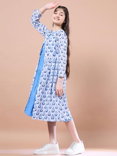 Image of Pspeaches Girls Dress with Long Cape