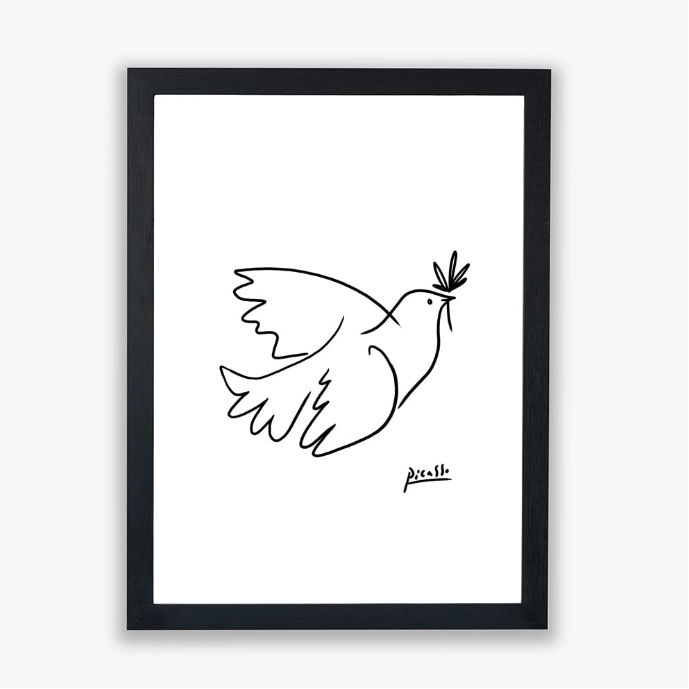 Impression giclée Picasso colombe de la paix avec cadre de qualité musée XL