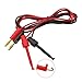 WUZDPRCJ 1/2Pair Test Hook Clip to Straight 4mm Banana Plug Connector Lead Cable Connector for Multimeter Electrical Testing 1Meter (Color : 2Pair)