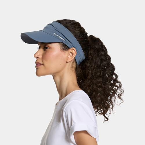 Image of MISSION Cooling Stretchy Visor - Unisex Visor Hat for Men and Women, No Slip Band, UPF 50 Sun Protection Visor