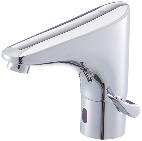 Grohe 36015001 - Europlus E, Miscelatore elettronico per lavabo con comando a infrarossi, Nero