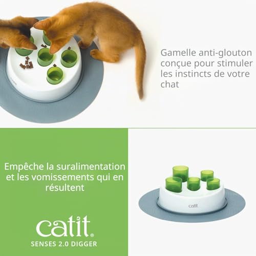 Catit Senses 2.0 Pelle pour litière de chat ergonomique et durable