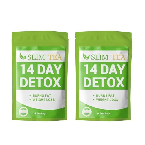Té de desintoxicación para adelgazar, 14 días Tés de hierbas para bajar de peso, té para adelgazar, 14 bolsas de té quemador de grasa, desintoxicación suave y limpieza, reducción de peso adelgazar la