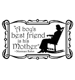 Vertigo Creative Products A Boy's Best Friend is His Mother - Norman Bates Wall Décor Sticker Vinyl Decal - BATES MOTEL, FUNNY, SCARY, PSYCHO