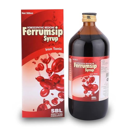 SBL Ferrumsip Homeopathic Iron Tonic Syrup, 500ml, Liquid Form Medicine for Anemia
