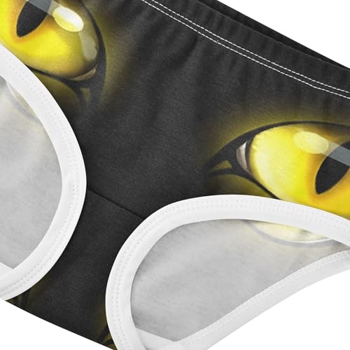 Cat Eyes Monster Funny Little Girl Panties Girls Underwear Toddler Cotton Colorful Underpants Briefs 2t4