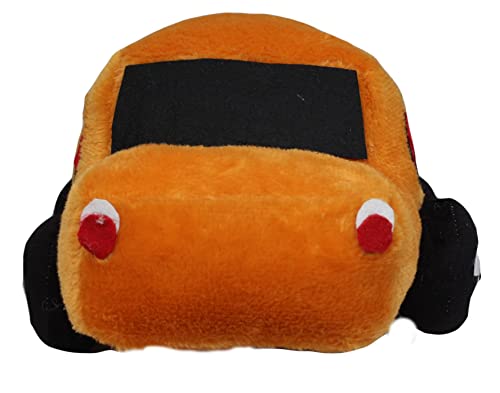 Image of Tickles Soft Stuffed Plush Car Toy for Kids Room (Color: Orange Size: 31 cm)