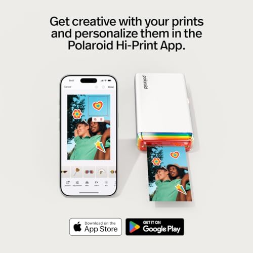Polaroid Hi-Print + Paper Bundle - 2nd Generation Bluetooth