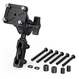 TUSITA Moto GPS Supporto Manubrio Freno Frizione Serbatoio Compatibile con Garmin Montana, Zumo XT GPS - Doppia Presa per Braccio - Taglia B Corta