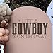 A Little Cowboy is on The Way Baby Shower Decal for Backdrop, Country Western Cowboy Sign, Cowboy or Rodeo Themed Shower Event Planner Decal for Party, Balloon Arch, Backdrop, Room