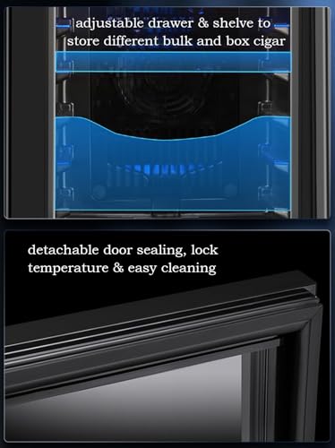 Humidificador eléctrico de puros para salones elegantes y conservación de tabaco 8