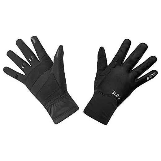 GORE WEAR M GORE-TEX INFINIUM mellanlånga handskar, Unisex, Svart, 8, 100542
