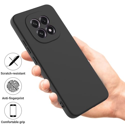 Image of Back Cover for Oppo F29 5G / F29 Pro 5G | Full Camera Protection | Premium Liquid Silicon Case | Flexible Bumper Case for Oppo F29 5G / F29 Pro 5G (Black)