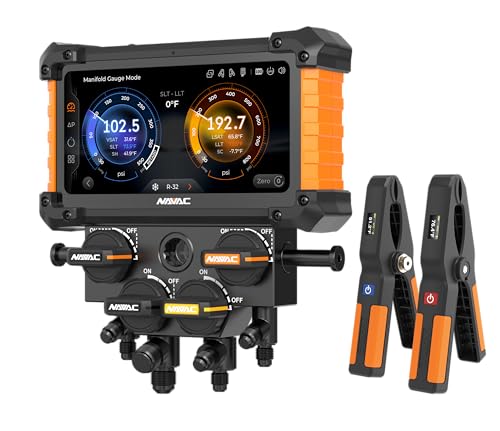 NAVAC Nexus 2 Digital Manifold Gauge NX4G | 4-Valve Bluetooth HVA...