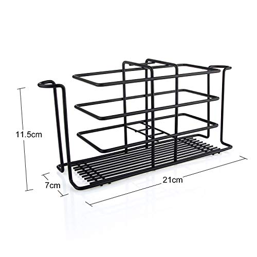 Image of Toothbrush Holder Stainless Steel Toothpaste Holder Wall Mounted for Bathroom Storage, Kitchen Storage Shelf Rack Organizer