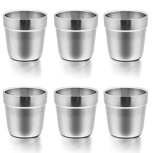 Cups for Toddlers Kids, E-far 6 Ounce Stainless Steel Insulated Tumblers for Children