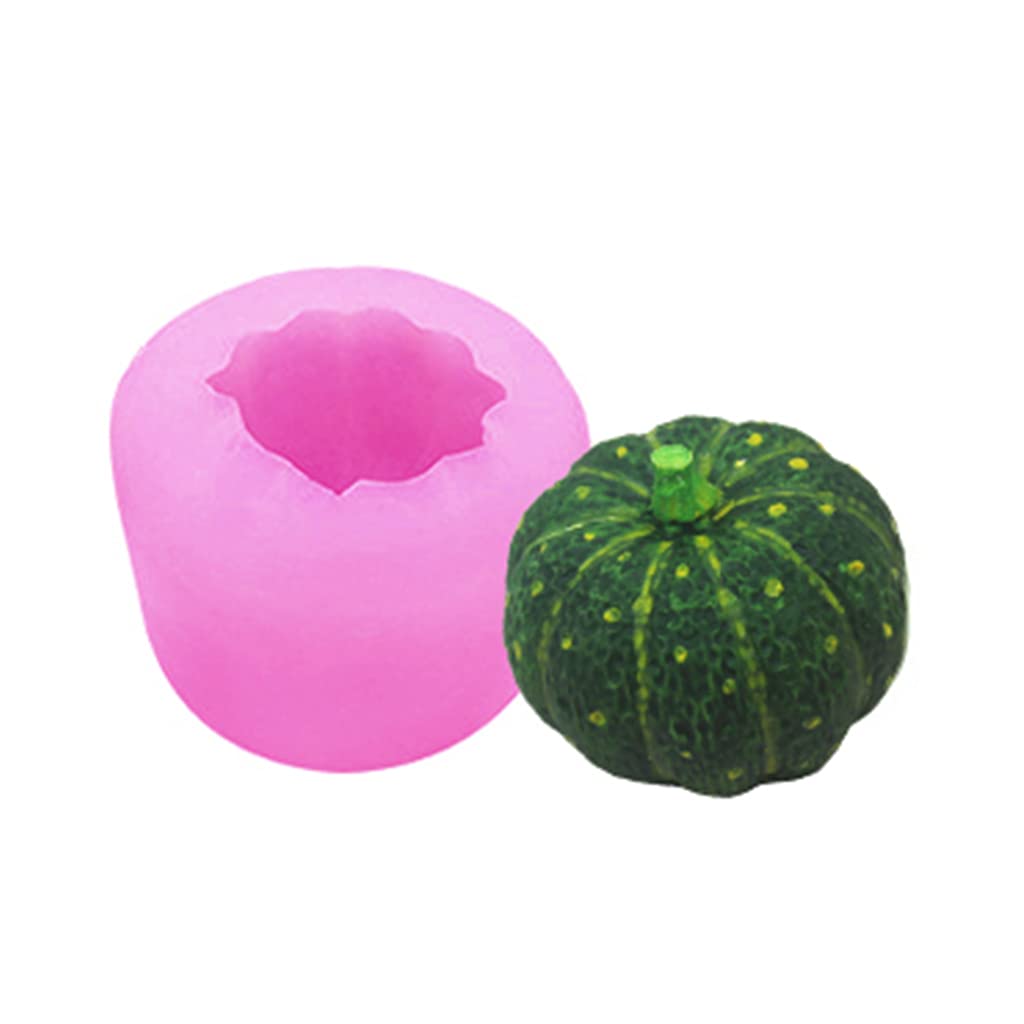 MALSSE Silicone Pumpkin Shape Mold for Chocolates Candy Cakes Jelly Soap Baking 3 Sizes Choose Silicone Fondant Molds for Cake Decorating