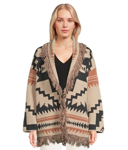 Pendleton Women's Graphic Fringe Cardigan